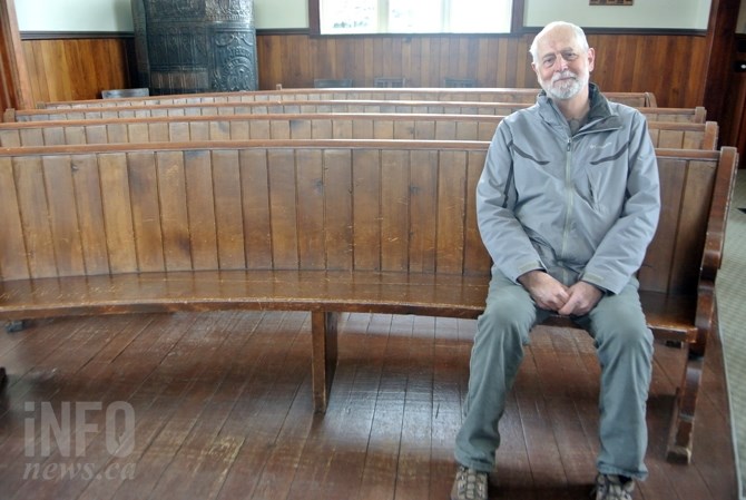 The pews inside the church are the original pews from 125 years ago. The church itself can hold up to 90 people, and is commonly used for weddings and other small events. 