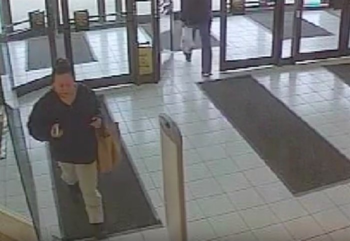 Caitlin Potts is seen here entering Orchard Park Mall on Feb. 21, 2016. 