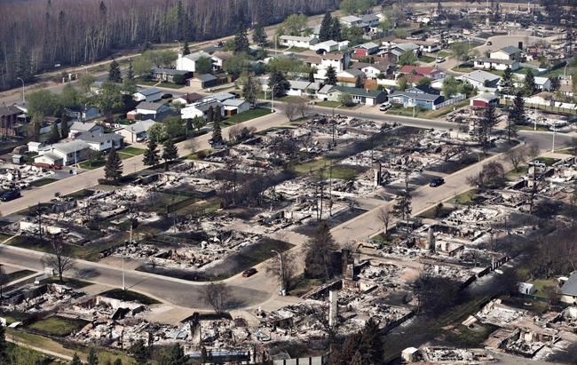 A devastated neighbourhood in Fort McMurray, Alta., on Friday, May 13, 2016.