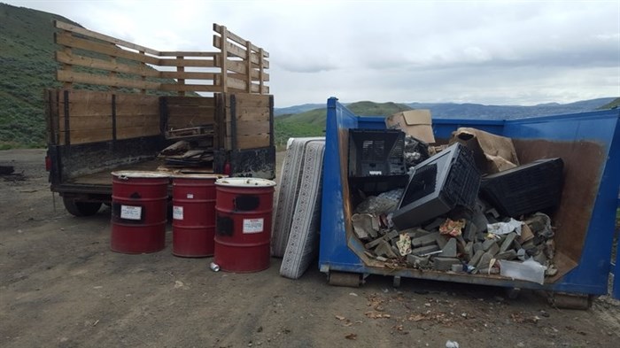 Discarded household waste, commercial waste and even cars end up in the off road vehicle area in Bachelor Heights. This photo was taken at the 2016 clean up event. 