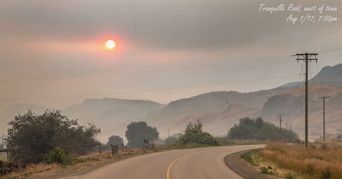 Kamloops and surrounding area are all blanketed in thick smoke from surrounding wildfires.