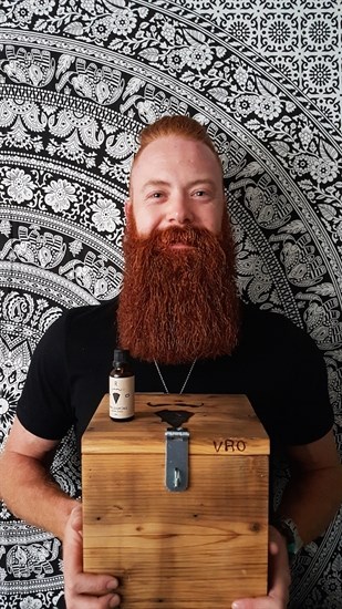 Co-founder Cody Scheffelmaier attributes  his viking-like beard to Valley Ridge Oils. 
