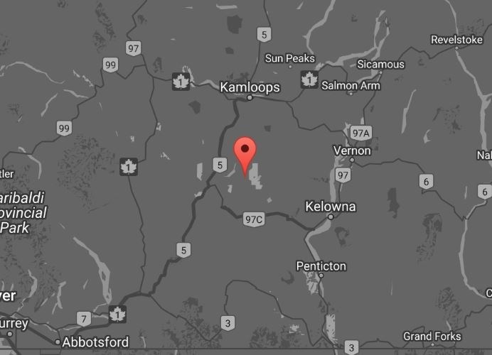 A 2.2 quake was recorded east of Merritt around 8:40 a.m. Wednesday, Nov. 1, 2017.