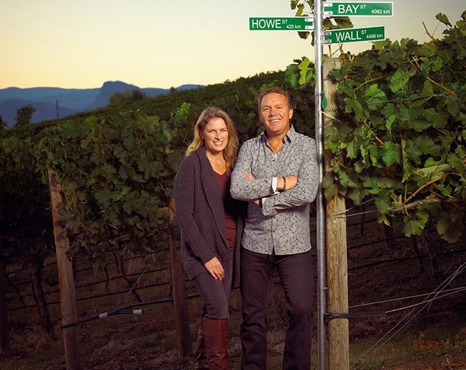 Arterra Wines Canada announced the purchase of Naramata's Laughing Stock Vineyard yesterday, Nov. 28, 2017. Pictured above are the vineyard's founders, Cynthia and David Enns.