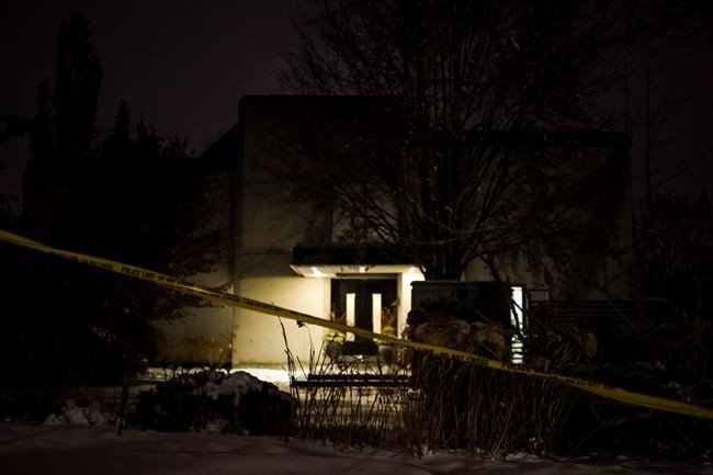 Police tape surrounds the home of Apotex founder Barry Sherman and wife, Honey Sherman after they were found dead on Friday, December 15, 2017.