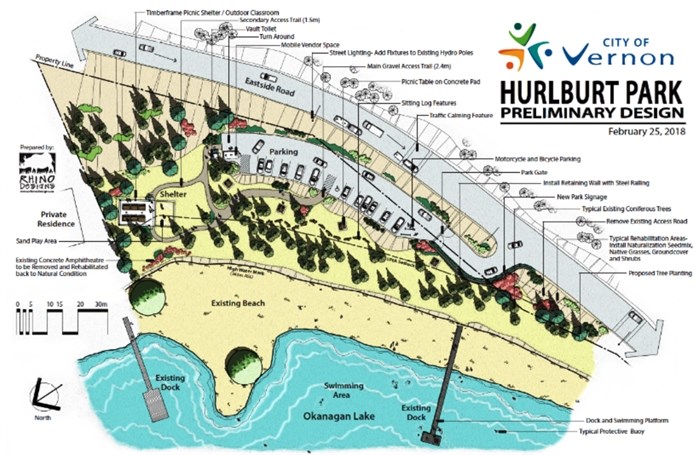 The preliminary design of Hurlburt Park.