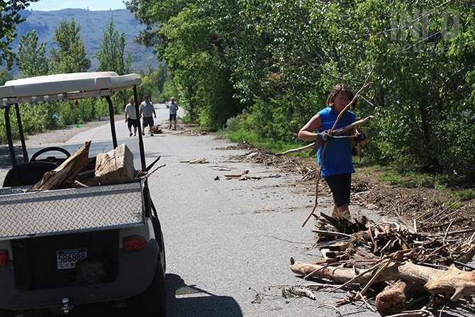 Haynes Point Provincial Park workers hope to be able to open the popular park this weekend, but that will largely depend on Mother Nature, says Destination Osoyoos executive director Kelley Glazer.