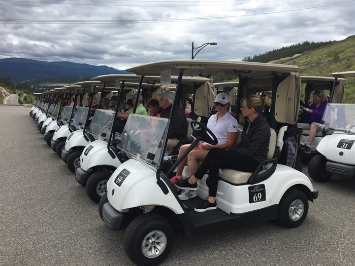 Golfers set to hit the course at Black Mountain Golf Club in Kelowna during the Cops for Kids charity golf tournament Thursday. 