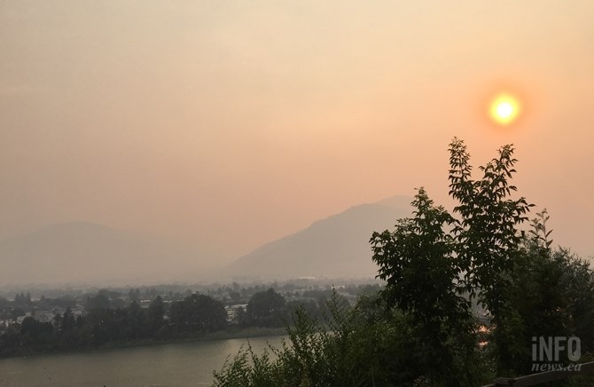The morning of July 10, 2017 Kamloops was blanketed by smoke.