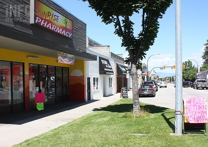 Sunrise Pharmacy began offering five cents for each used needle returned as part of their harm reduction program.