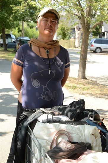 Homeless Vernon resident Rochelle Nelson said the city's ban on shopping carts is 