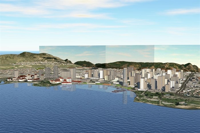 A look ahead at the Kelowna skyline in about 20+ years, based on expected population trends according to the province. 