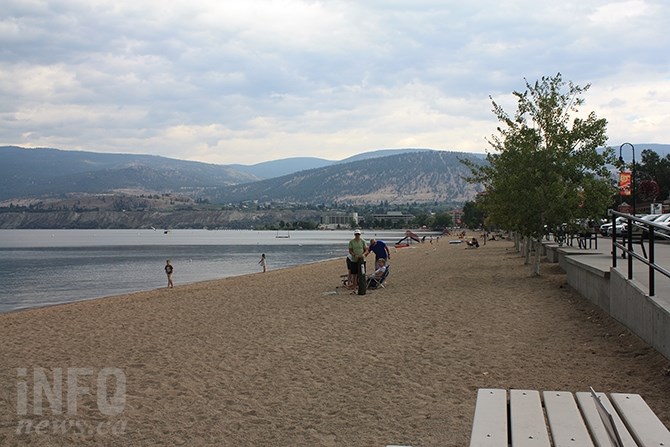 Summer is ending not with a bang, but more like a whimper. Okanagan Lake beach in Penticton is usually packed with tourists during the last week of August.