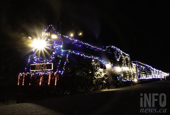 The Spirit of Christmas train loads up at the Kamloops Heritage Railway on Dec. 8, 2018.