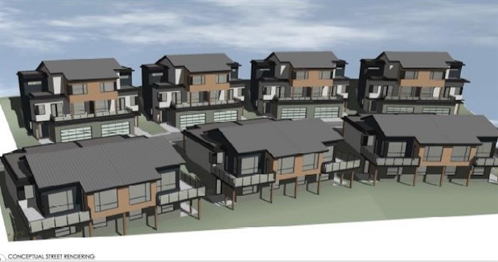 This project design in McKinley Landing came close to being rejected by Kelowna City Council as not being good enough.