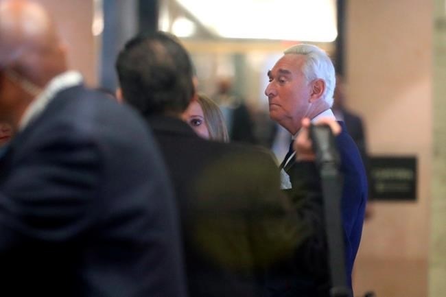 Former campaign adviser for President Donald Trump, Roger Stone, arrives inside Federal Court, Tuesday, Jan. 29, 2019, in Washington. Stone was arrested in the special counsel's Russia investigation and was charged with lying to Congress and obstructing the probe.