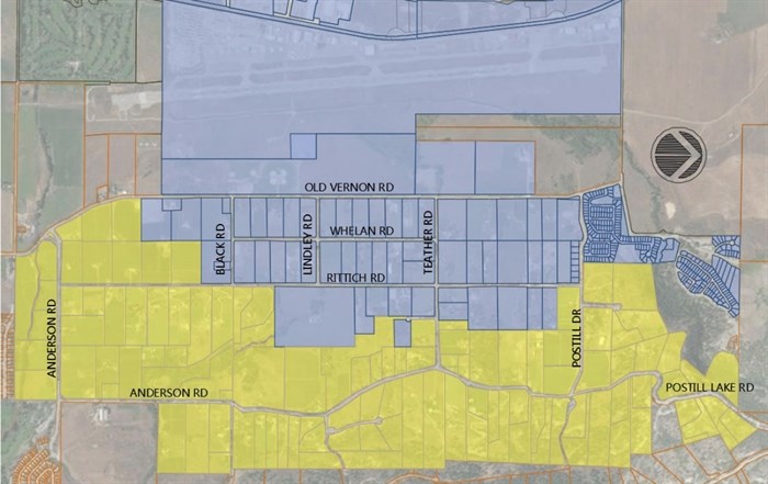 Areas shown in yellow are affected by the boil water notice on March 31, 2019.