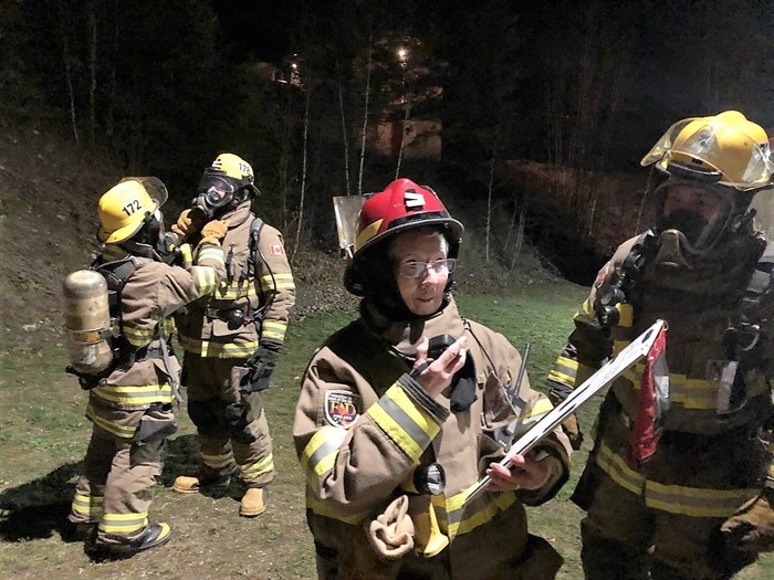 Volunteer Firefighter Lester McInally, 73, is an integral part of the team at the White Lake Fire Department, helping with safety protocols and staging at fire scenes.