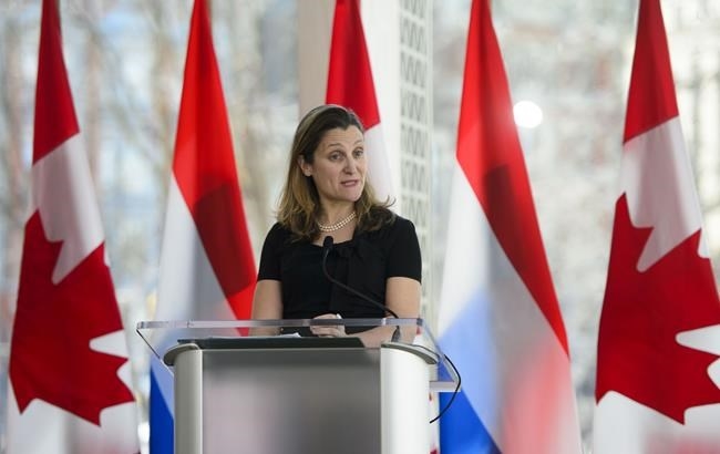 Freeland say lifting U.S. tariffs is part of ratification of the new NAFTA