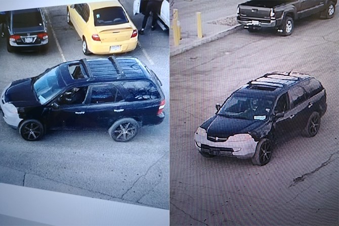 Police say video surveillance shows the same vehicle was used in both the robbery and the hit and run.