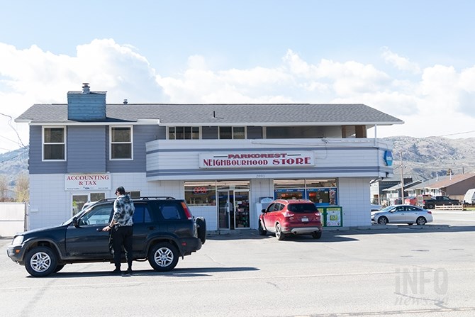 Parkcrest Neighbourhood Store in Kamloops was robbed, Monday, April 15. Police have a suspect in custody in connection with the holdup, and three others over 30 hours in the city.