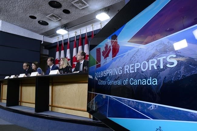 Officials from the Auditor General's office hold a press briefing following the tabling of the 2019 Spring Reports of the Auditor General of Canada in Ottawa on Tuesday, May 7, 2019.