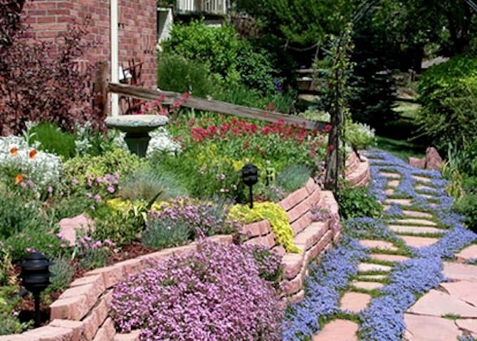 This photo shows a large xeriscape garden in Denver, Colorado, where the term originated in the 1980s.