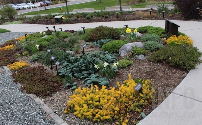 The xeriscape demonstration garden at the H2O Fitness and Adventure Centre in Kelowna.