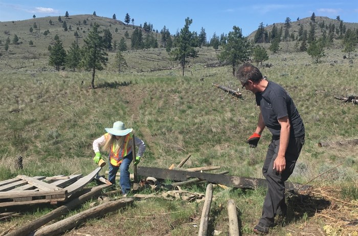 Nearly 40 volunteers gathered to clean up the Dewdrop Flats area on Mother's Day this past weekend. The Kamloops Naturalist Club says they collected nearly 5,000 lbs. of garbage.