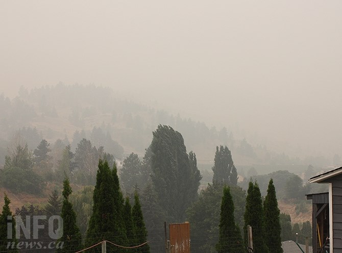 A stagnant high pressure ridge over the Okanagan last summer was responsible for some very smoky days.