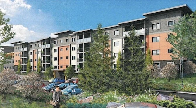This is part of a proposed 186-unit project in Westbank Centre.