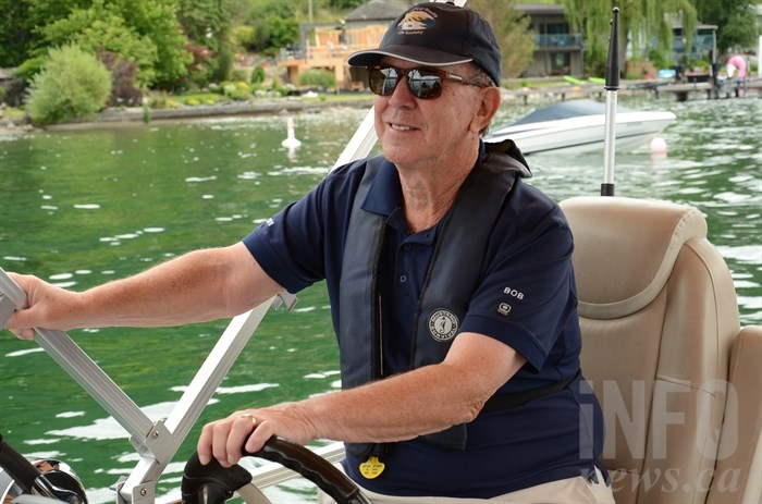 Okanagan Quality Life Society president and boat captain Bob Rinaldi.