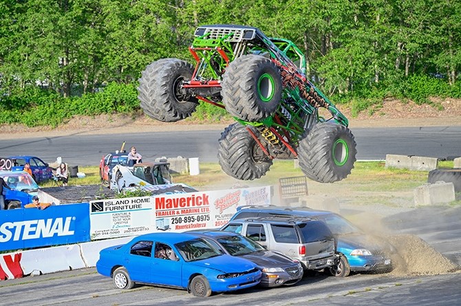 Jason Court from Edson Alberta will be at Penticton Speedway this weekend with his monster truck 