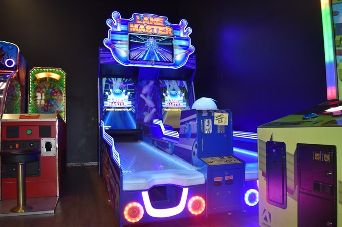 The Lane Master has replaced one of the original Scandia games, Ski Ball.