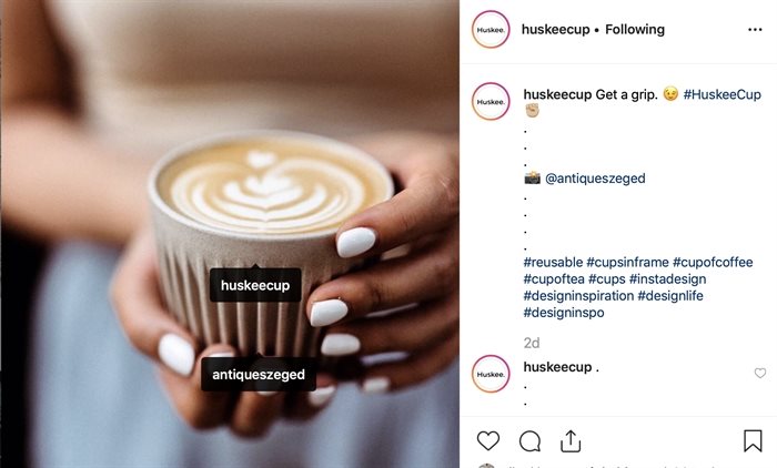 HuskeeCup - cool new reusable coffee cups at Canoe Coffee 