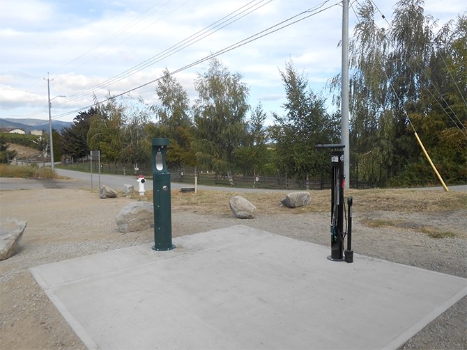 The bottle refill stations at Poplar Grove along the KVR trail.