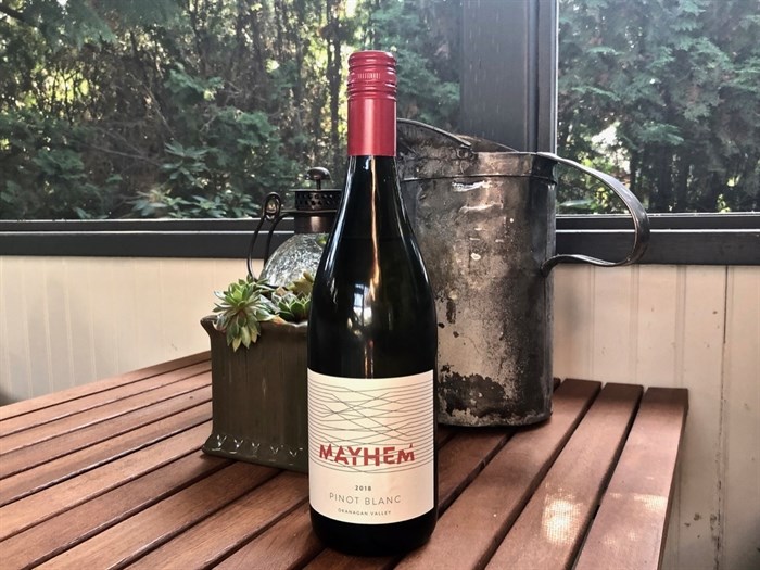 Mayhem Pinot Blanc - perfect for summer porches