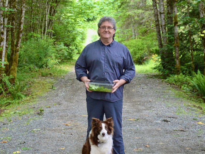 Chef Bill Jones is a renowned mushroom expert and cookbook author (shown here with his foraging partner Oliver)