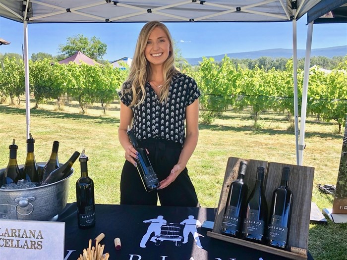 Sara Sim, niece of Dan and Carol Scott, has joined in the family business and was at Garagiste North Small Producers Wine Festival this year proudly pouring the family wines