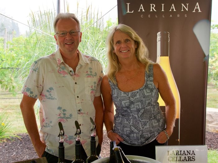 Dan & Carol Scott at the Garagiste North Small Producers Wine Festival in 2018