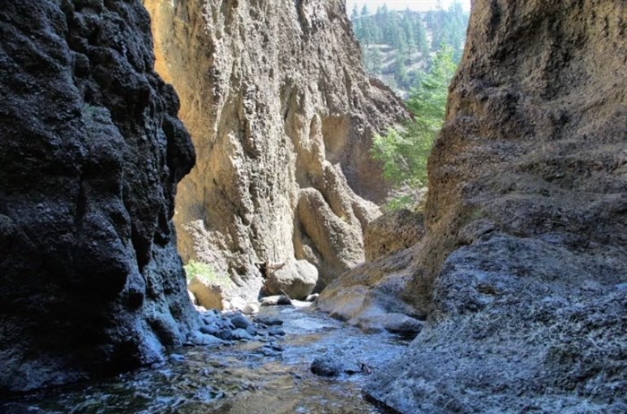 Tranquille Slot Canyon near Kamloops is pictured in this photo from the Kamloops Trails website.