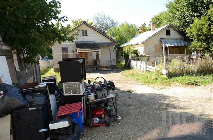 The property on 35 Street recently raided by police.