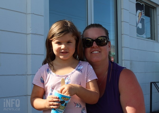 Rebecca Cichon has kept her four-year-old daughther, Eva, home from school today, Sept. 6, after a fire destroyed the elementary school she attends. 