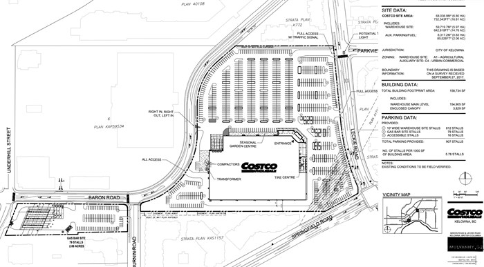 Plans for a new Kelowna Costco have been submitted to city hall. 
