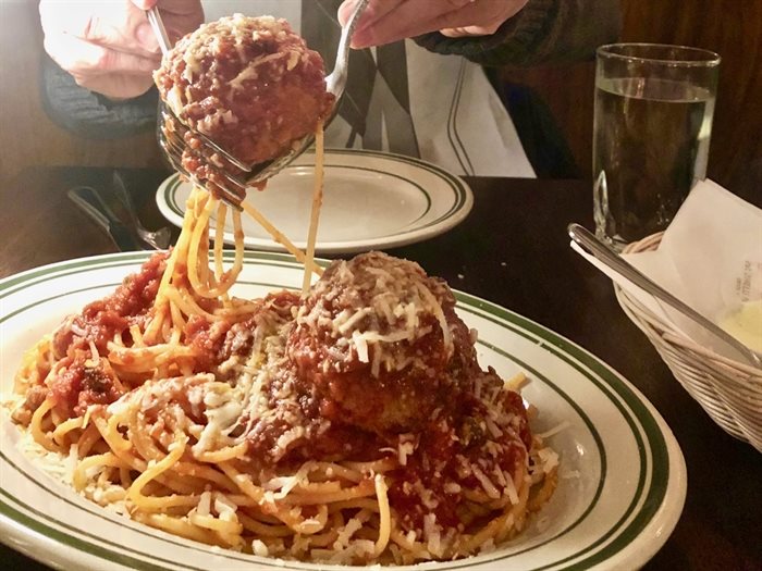 Homestyle Spaghetti & Meatballs at Pepino