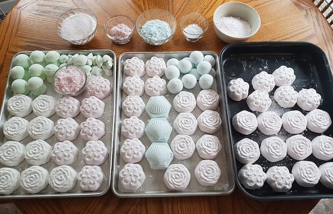 Bath bombs can be special ordered online.