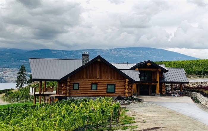 The gorgeous new log home inn on the estate is ready to book into!