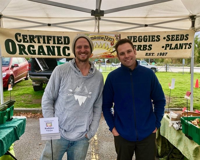 Russ & Matthew from Sunshine Farms are an example of organic farmers with big hearts