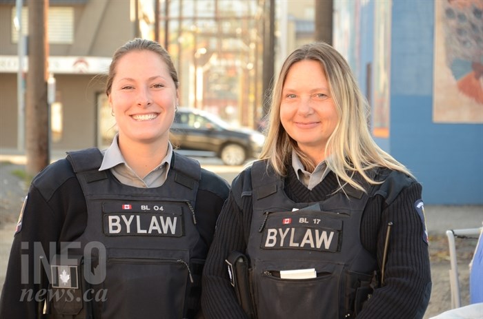 Bylaw Officers Candace Brandt and Justine Baumgart