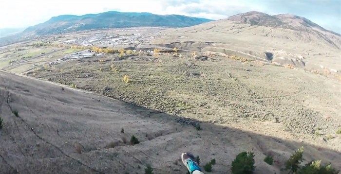 The speed fliers caught some great views of Kamloops during their ride.